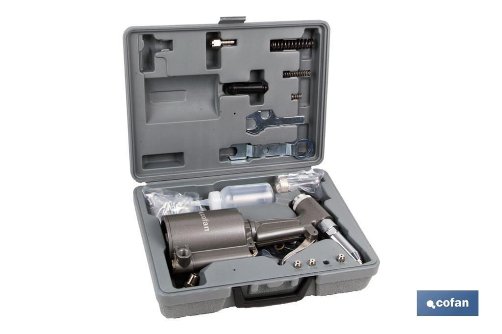 Kit riveteuse pneumatique pour rivets Ø2,5 a Ø5mm