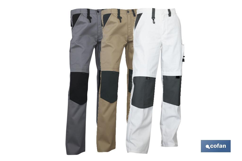 Pantaloni da lavoro | Modello Lenoir | Vari colori | Composizione: 60% cotone e 40% poliestere - Cofan