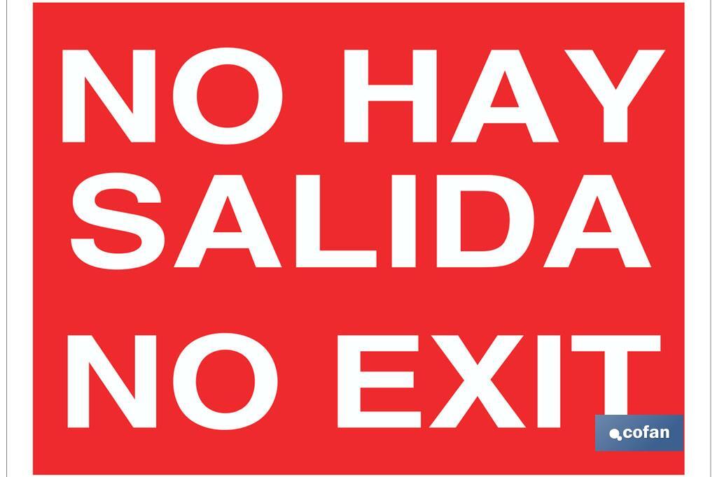 No hay salida. No exit - Cofan