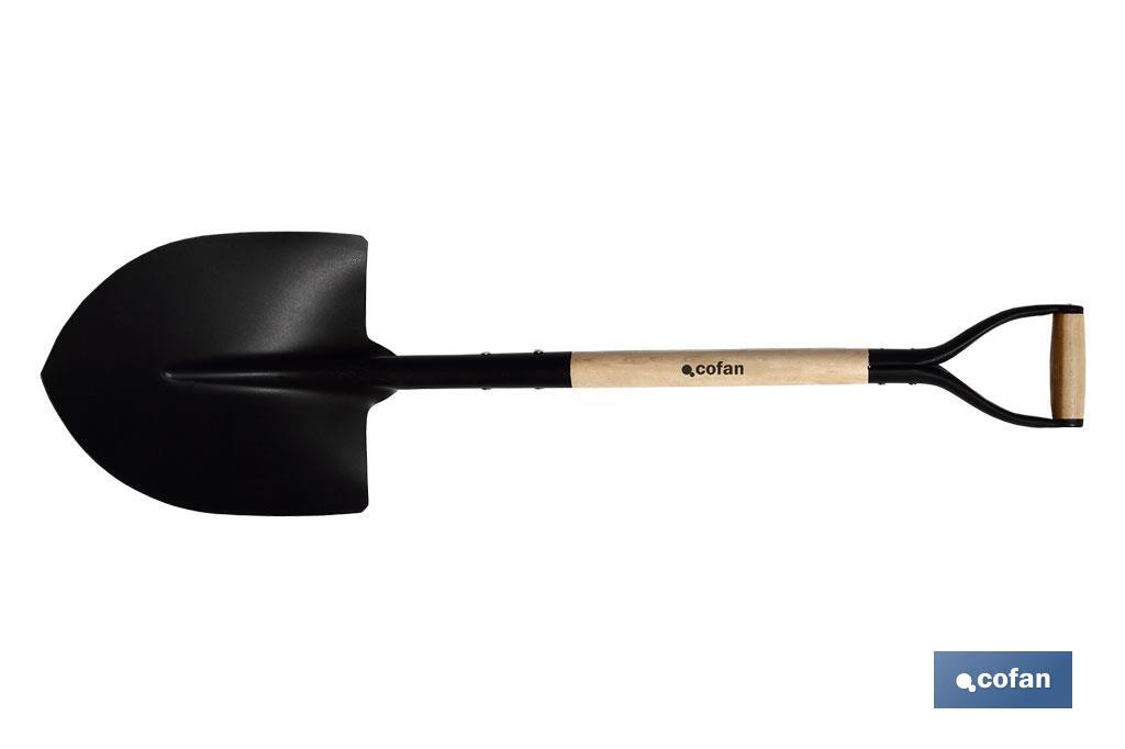 D-handle round mouth shovel - Cofan