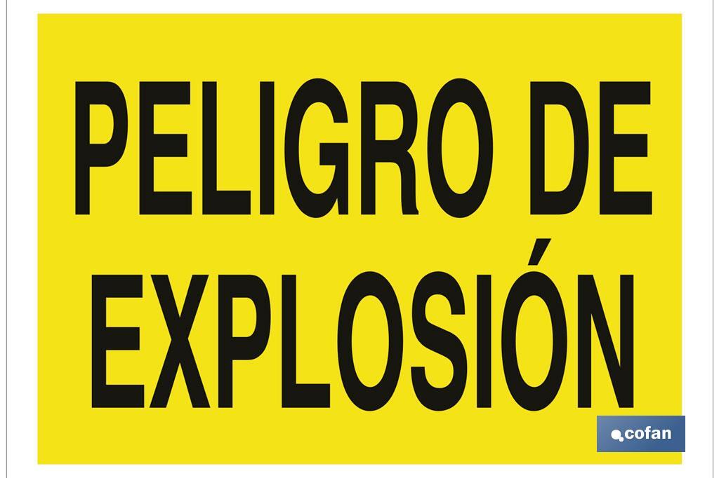 Peligro de explosión - Cofan