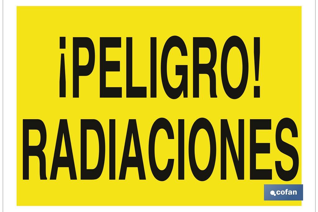 ¡Peligro! radiaciones - Cofan