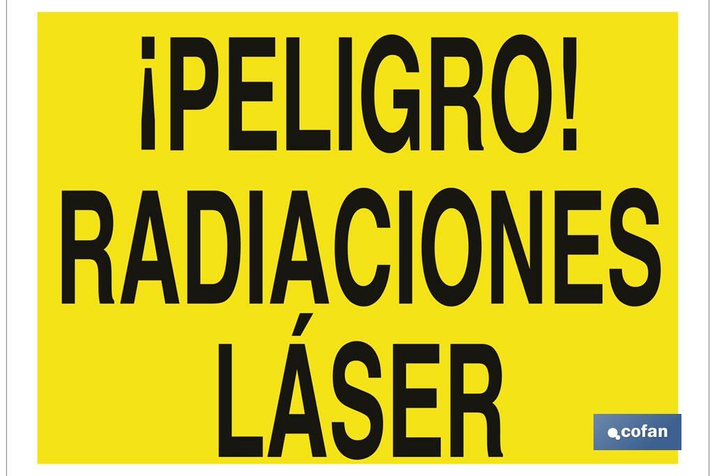 !Perigo! Radiação laser - Cofan