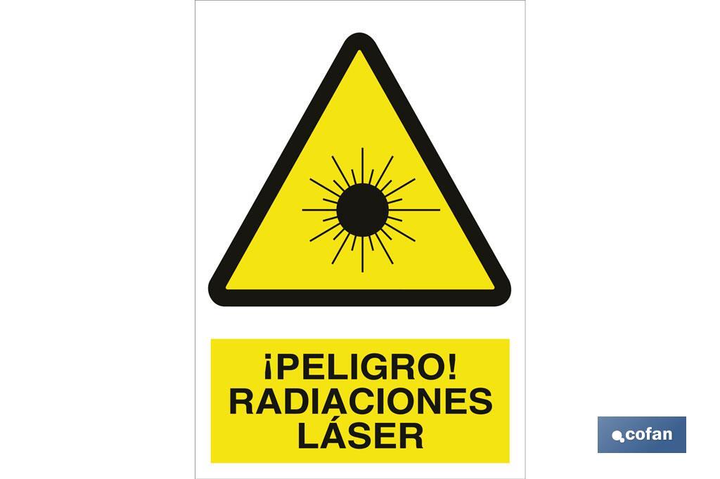 !Perigo! Radiação laser - Cofan