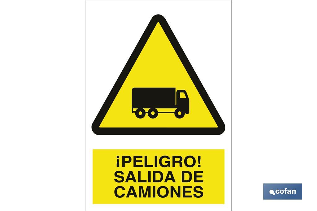 ¡ DANGER ! SORTIE DE CAMIONS - Cofan