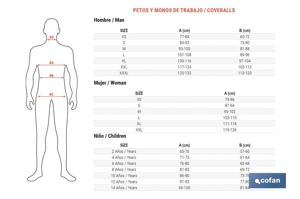 Khaki/Havane Coverall | Tournevis Model | For Children | With Two Zip Fasteners - Cofan