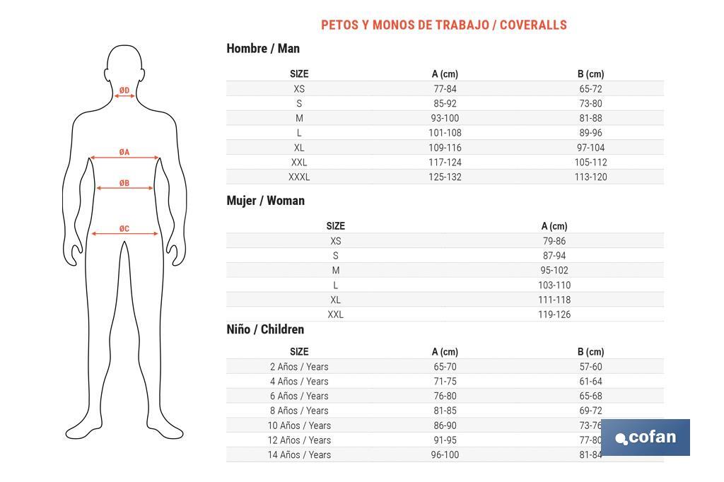 Tuta kaki e avana | Modello Tournevis | Da bambino | Due cerniere - Cofan