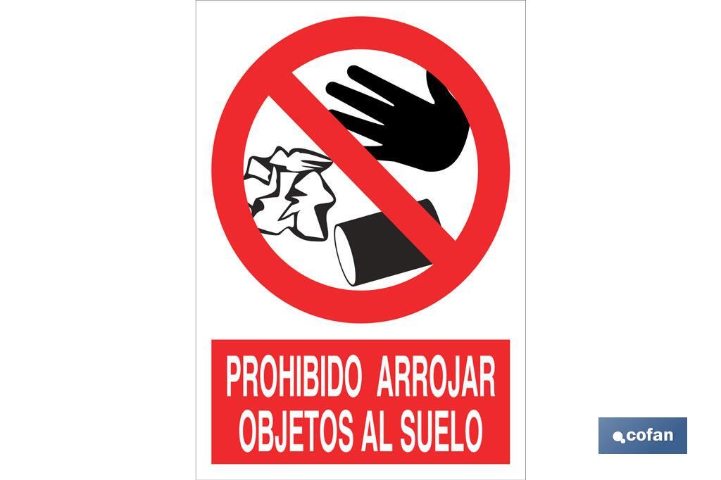 Proibido atirar objetos para o chão - Cofan