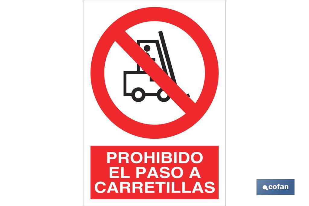 Prohibido el paso a carretillas - Cofan