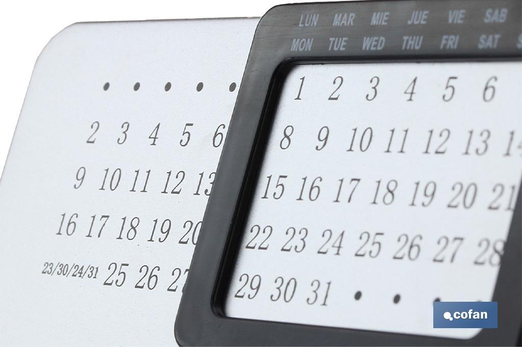 Calendario de sobremesa perpetuo de 14 x 9 x 4 cm - Cofan