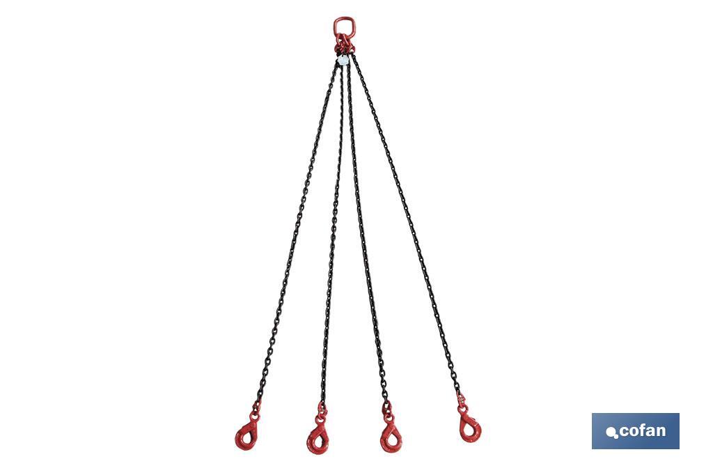 Chain with 4 straps, G-80 - Cofan