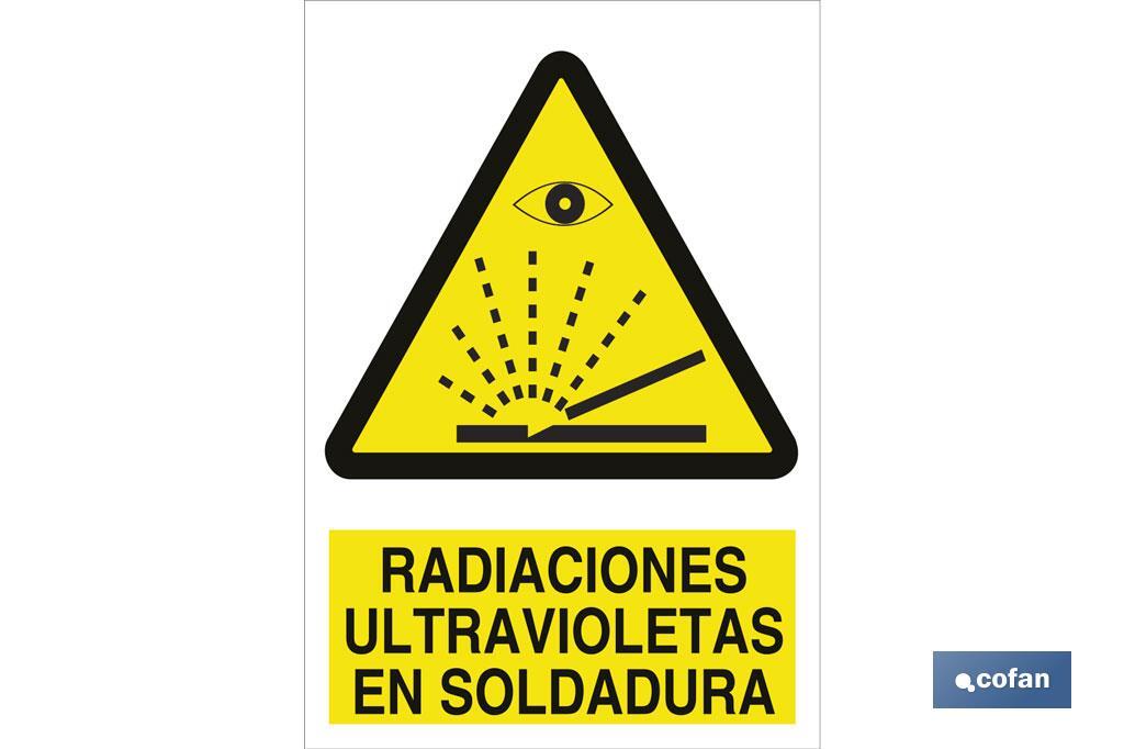 Radiaciones ultravioletas en soldadura - Cofan