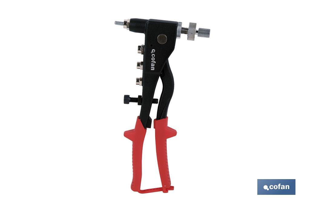 Professional rivet nut gun for rivet nuts | Nut capacity from M3 to M6 | Suitable for all types of rivet nuts - Cofan