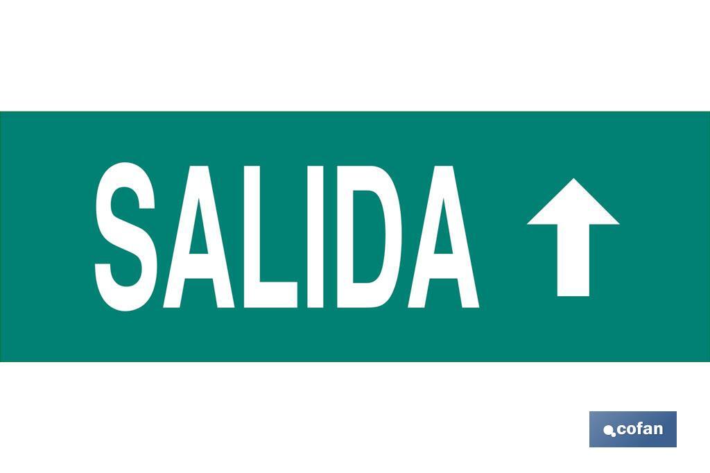 Señal "Salida" arriba - Cofan