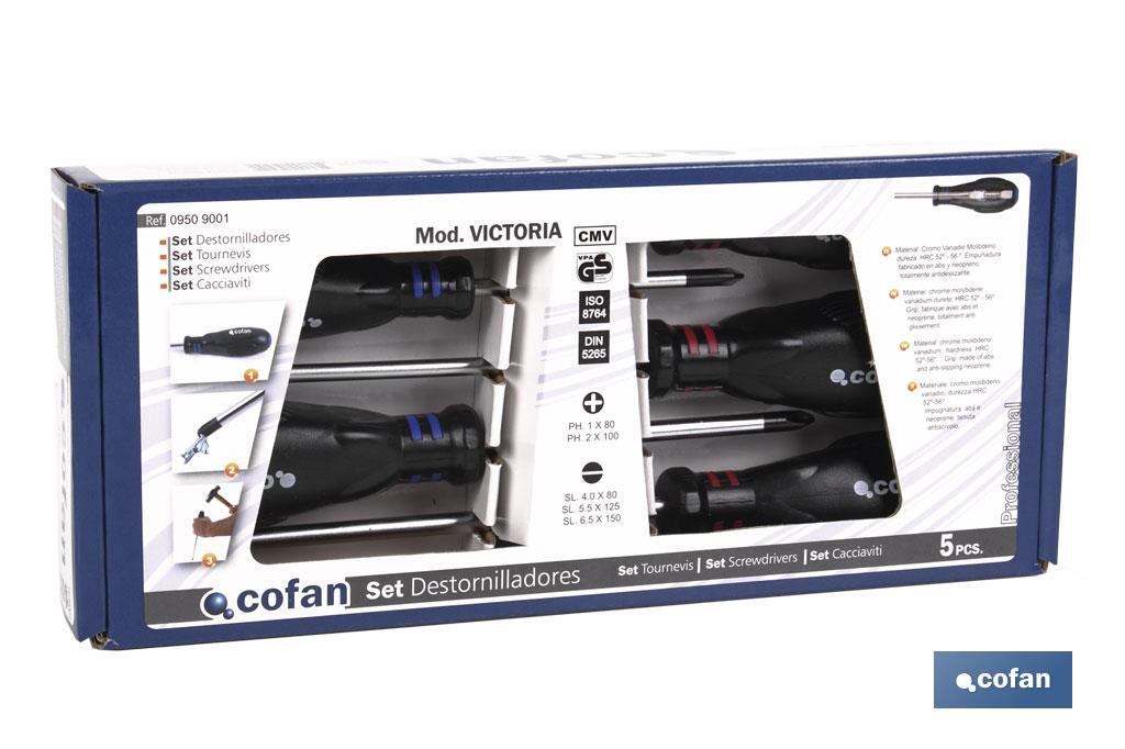 Set of Torx screwdrivers | 5 pieces | Victoria Model - Cofan