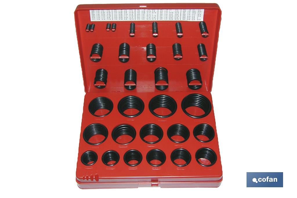 Coffret assortiment de joints toriques pouces - Cofan