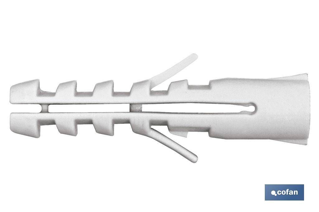 Nylon fixing plugs with wings - Cofan