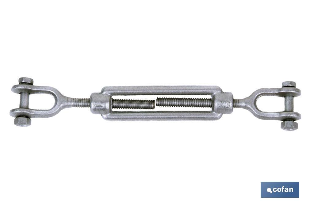 Tensor Horquilla - Horquilla Zincado DIN-1480 - Cofan