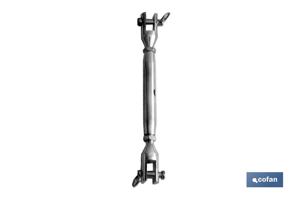 Tirante tubolare forcella-forcella INOX A-2 - Cofan