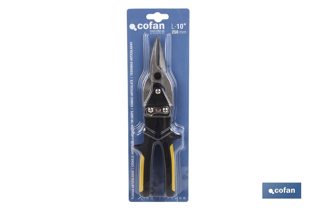 Aviation snips | Suitable for straight cut | Length: 250mm - Cofan