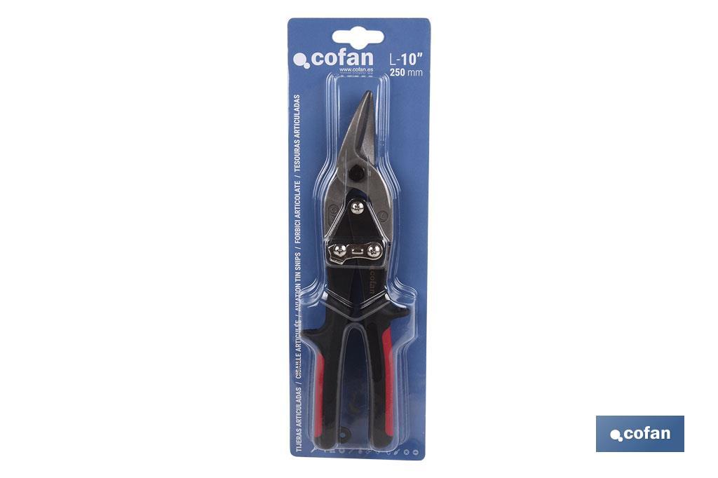 Aviation snips | Suitable for left cut | Length: 250mm - Cofan