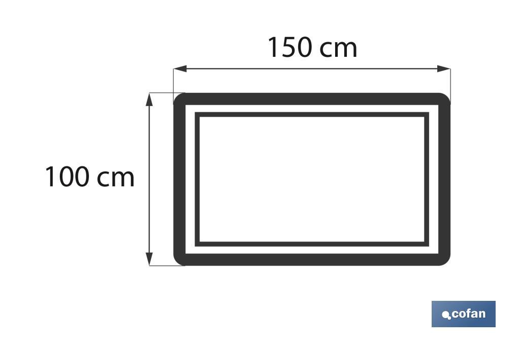 Bath sheet | Amanecer Model | Orange | 100% cotton | Weight: 580g/m2 | Size: 100 x 150cm - Cofan