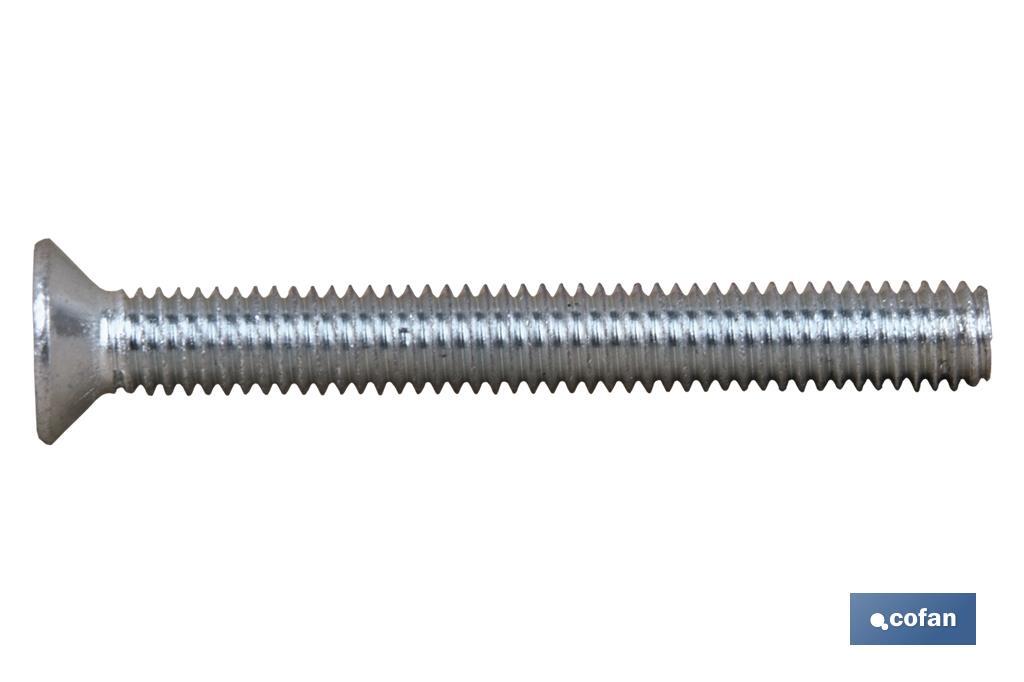 Screw, DIN 965, zinc plated - Cofan