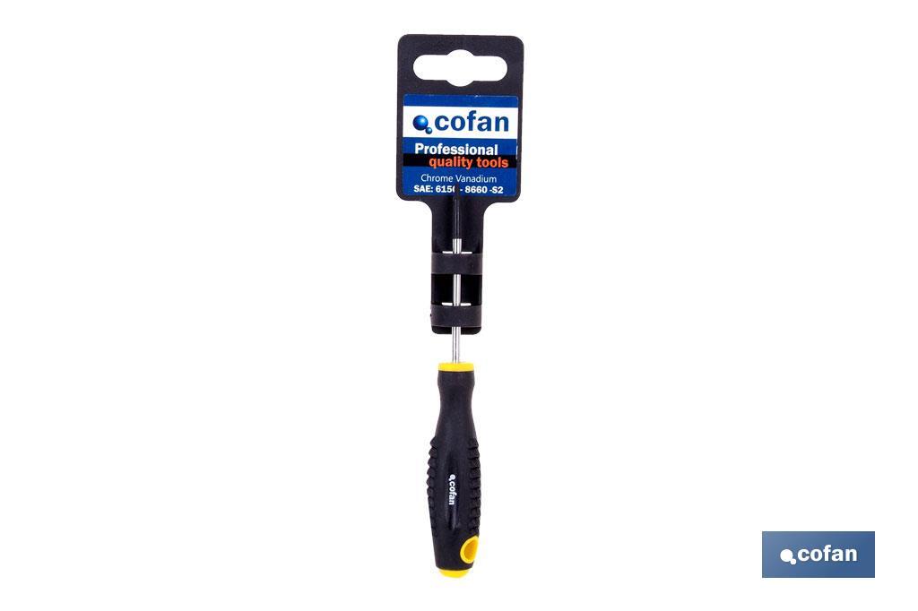 Cacciavite Torx DIN 50150| Modello Confort Plus | Dimensioni: impronta da T-6 a T-40 - Cofan