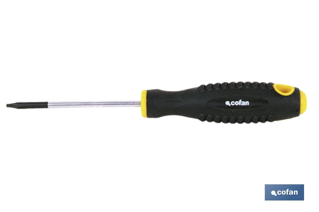 Destornillador Torx DIN 50150 | Modelo Confort Plus | Medidas de huella desde T-6 hasta T-40 - Cofan