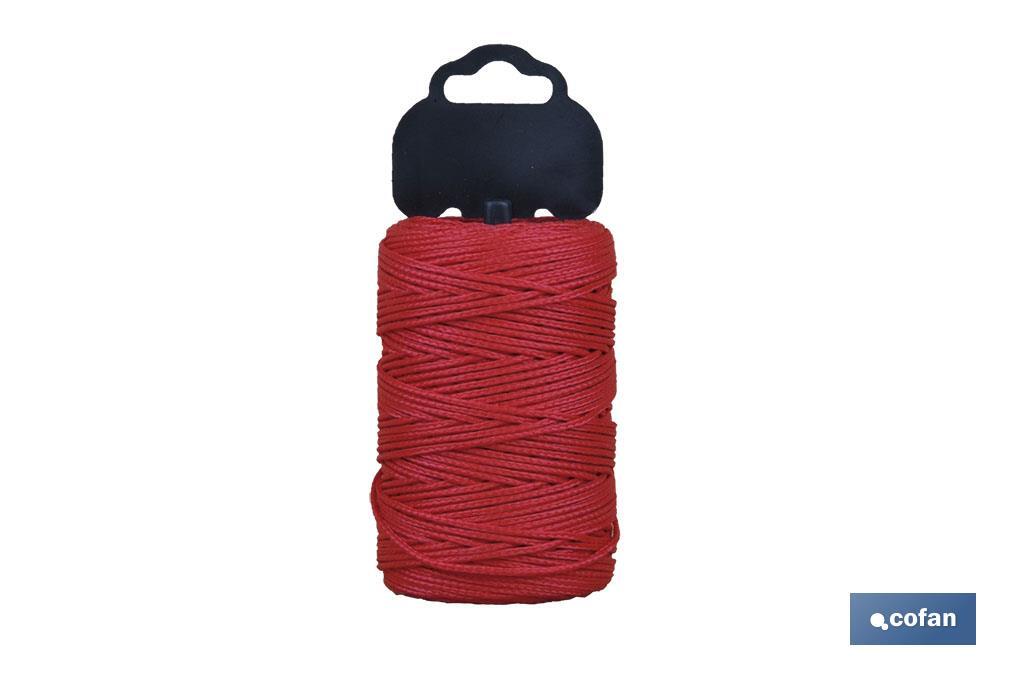 Polypropylene plait / 8842 ø 1,5 mm Red (blister) - Cofan