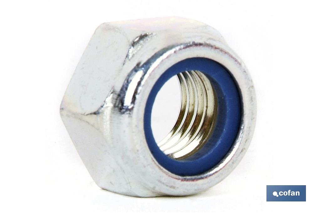 Hex. Locknut C.8 Whitworth Zinc plated - Cofan