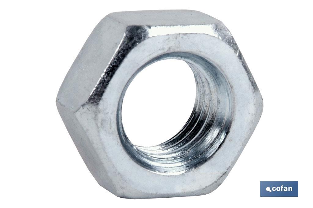 Hexagonal nut, Stainless Steel A-2 - Cofan