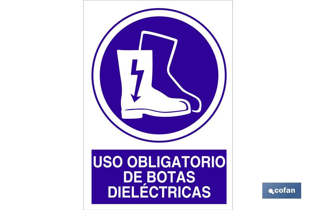 Uso obligatorio de botas dieléctricas - Cofan