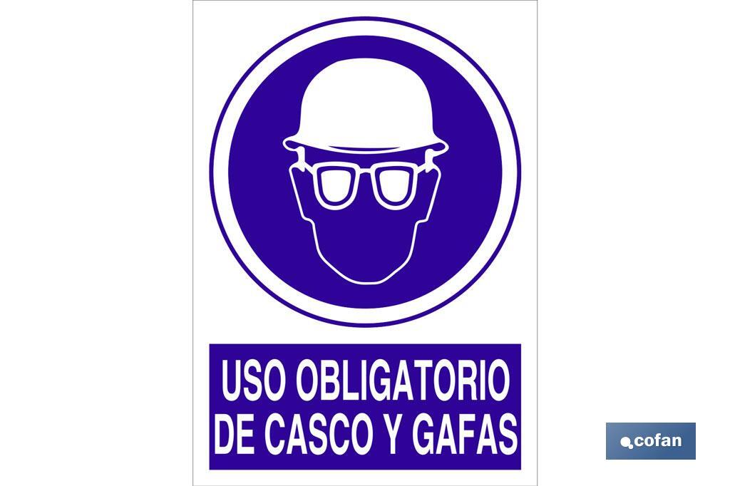 Uso obrigatório de capacete e óculos - Cofan