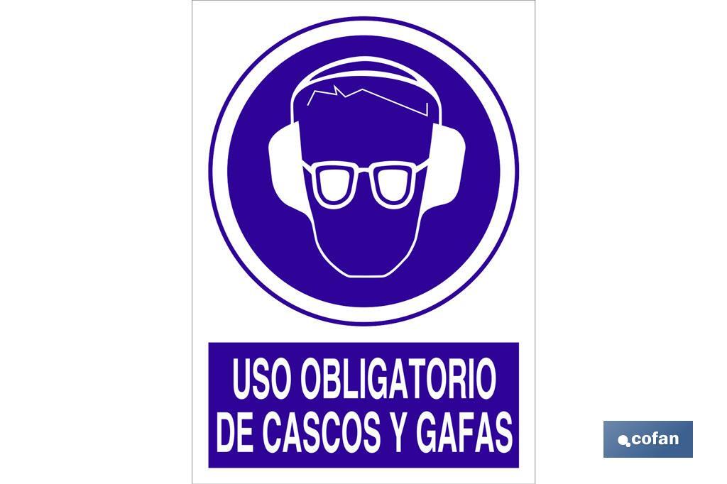 Uso obligatorio de cascos y gafas - Cofan