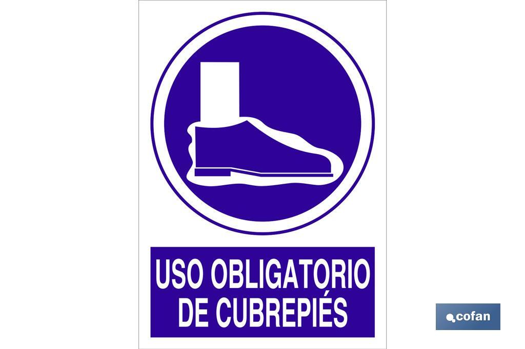 Uso obrigatório de cobertura sapatos - Cofan