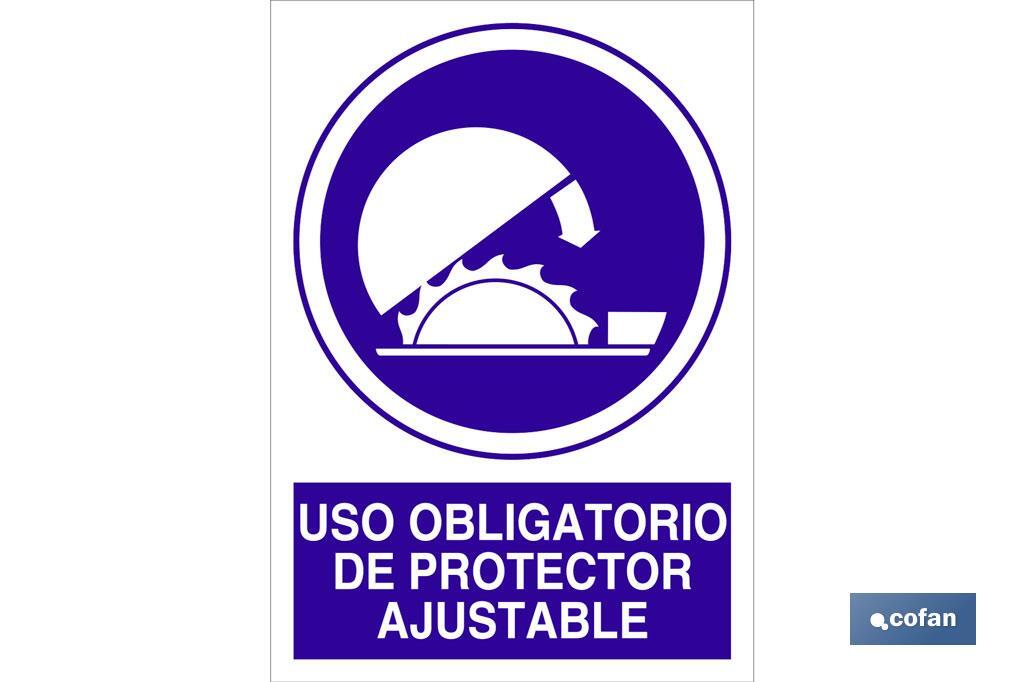 Uso obrigatório de proteção ajustável - Cofan