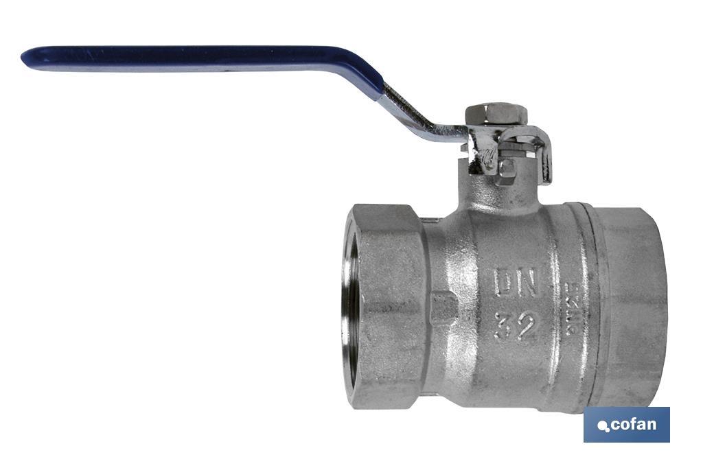 Ball valve-fully opened way - PN-25 - Cofan