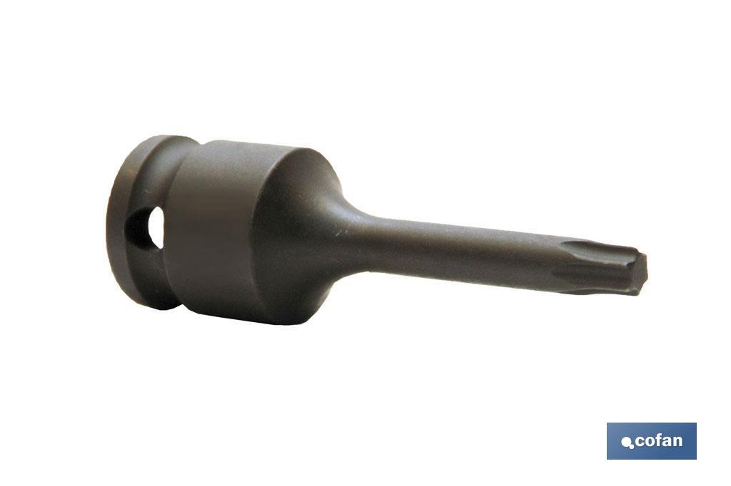 Vaso de impacto macho 3/8" Torx - Cofan