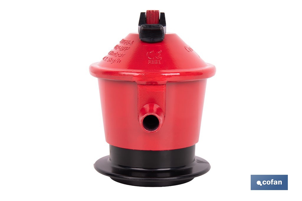 Regolatore di gas butano/propano | Per uso domestico | Regolatore per bombola di gas butano - Cofan