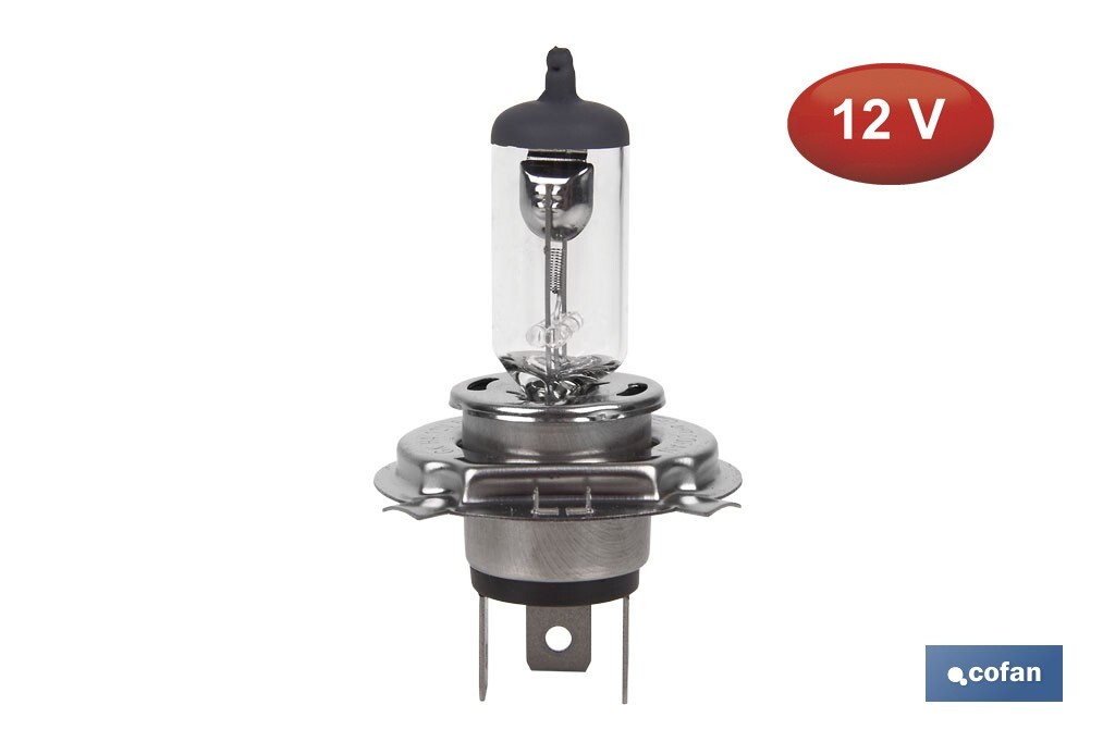 Lámpara halógena H4 (P43t) 12V 60/55 W - Cofan