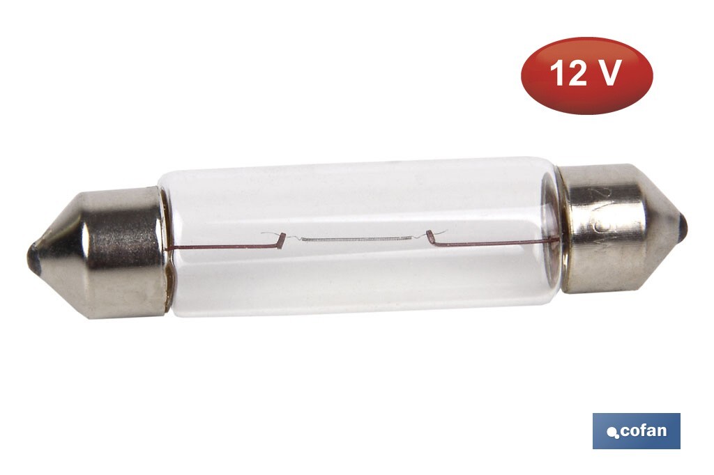 Lámpara plafonierC5W (11 x 44 mm) 12 V - Cofan