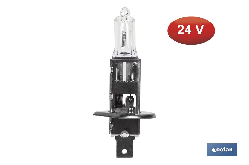 Lámpara halógena H4 (P43t) 24 V 75/70 W | Pack: 10 unidades - Cofan
