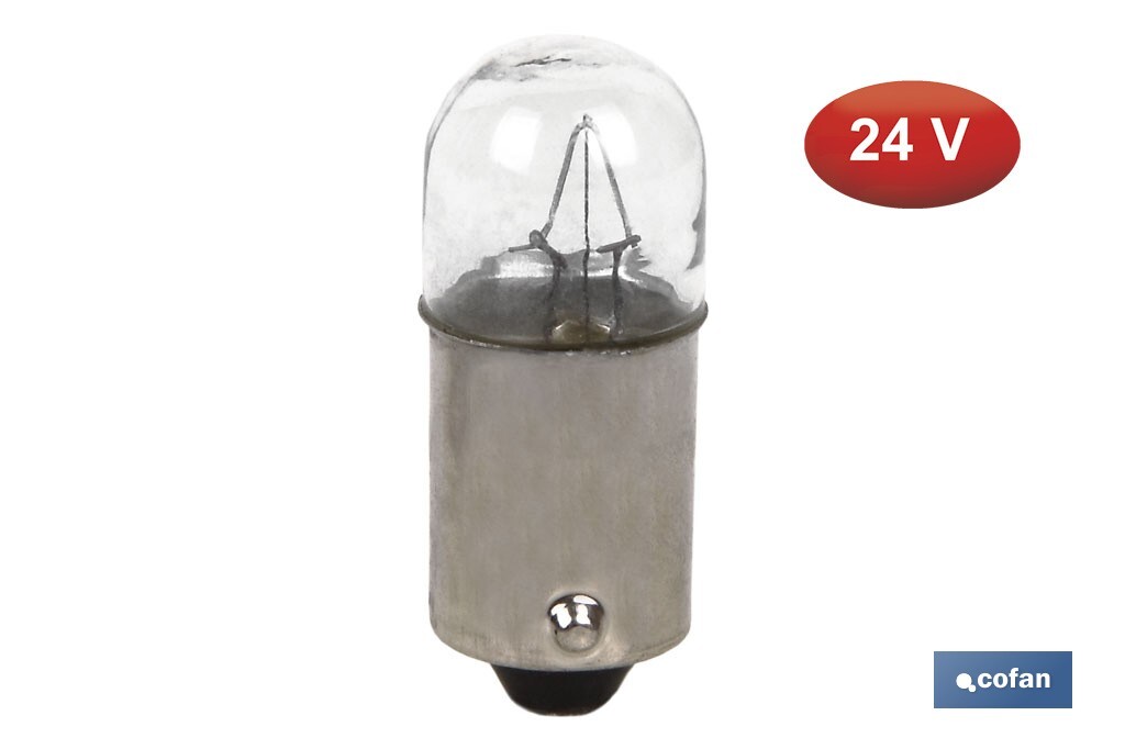 Lámpara con control T4W (BA9s) 24 V - Cofan