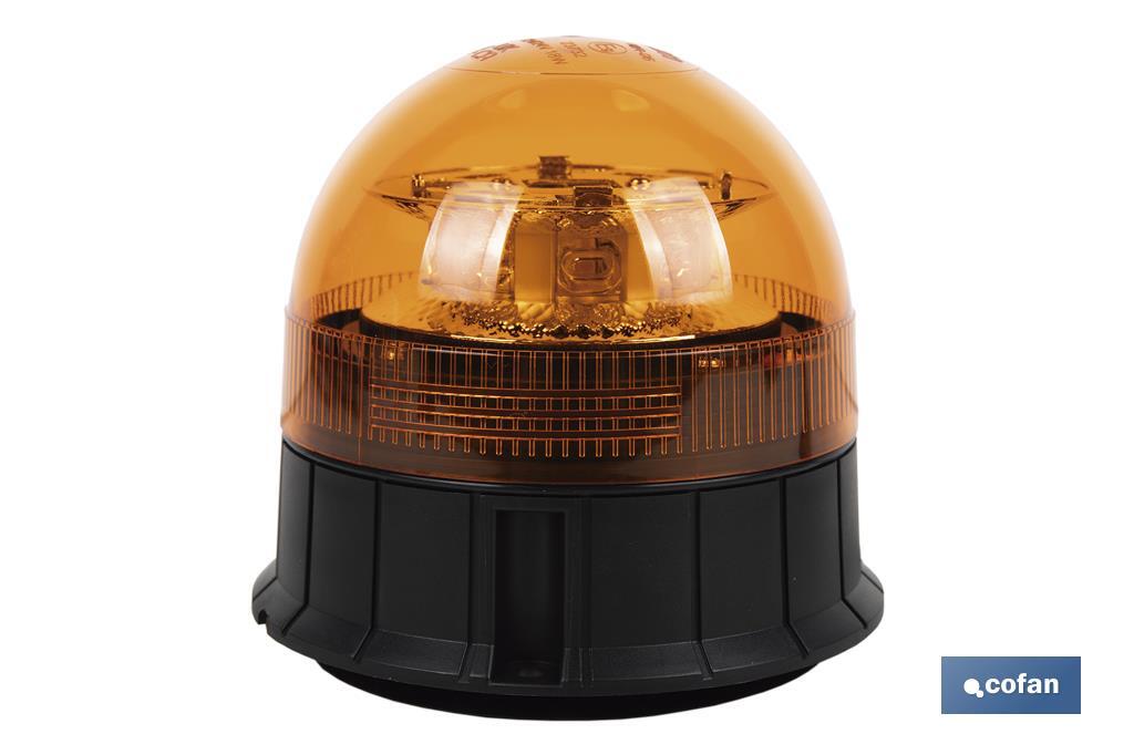Orange flashing rotating light | ECE R65 Certification | For 12/24V stand with magnet and screw | IP rating: IP66 - Cofan