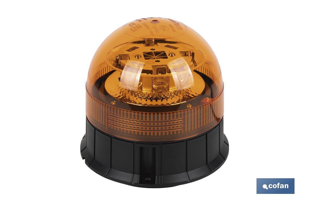Orange flashing rotating light | ECE R65 Certification | For 12/24V stand with magnet and screw | IP rating: IP66 - Cofan
