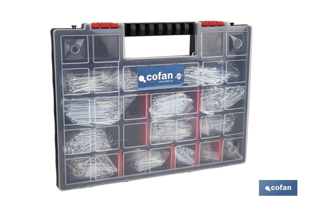 Assorted DIN-94 split pins case (Contains 1.250 units) - Cofan