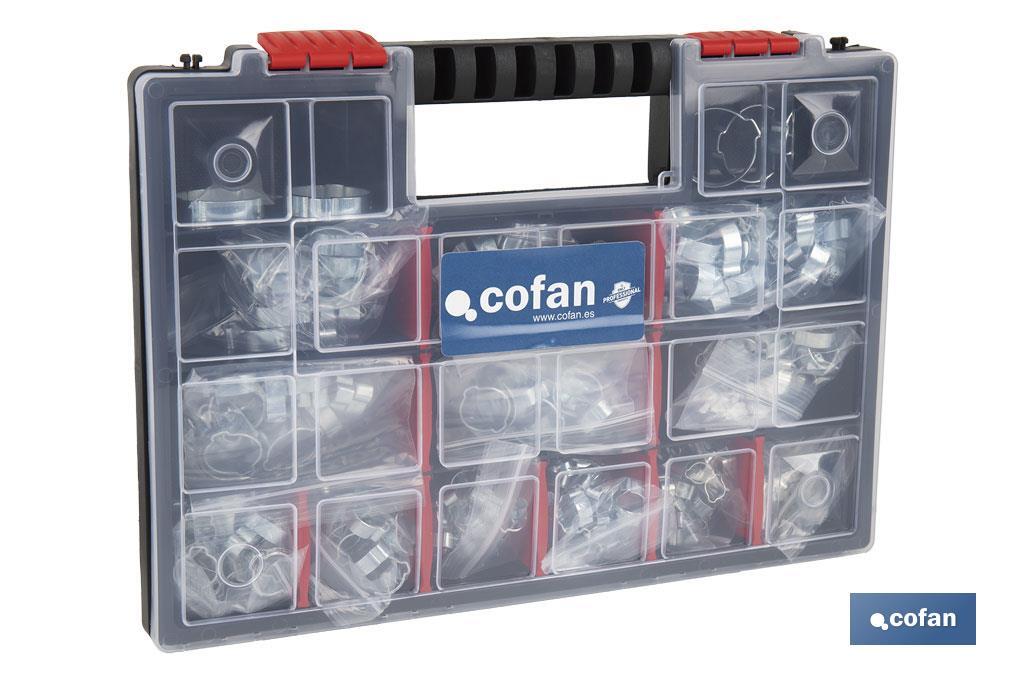 Double ear hose clamps case (350 units) - Cofan