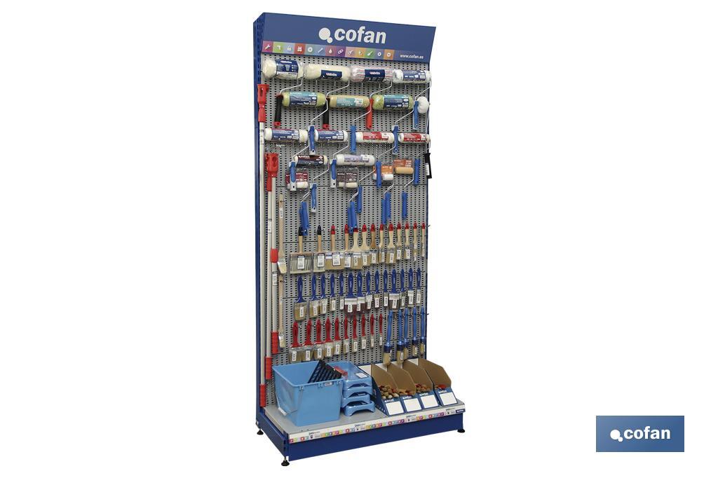 Expositor con Accesorios de Pintura - Cofan