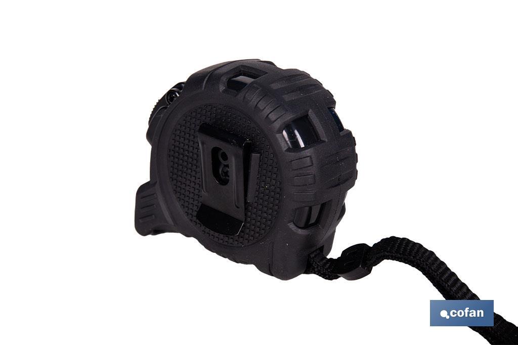 Expositor para flexómetros con hoja de nylon negra y doble cara de Cofan | Incluyen los flexómetros | Varias medidas y capacidades - Cofan